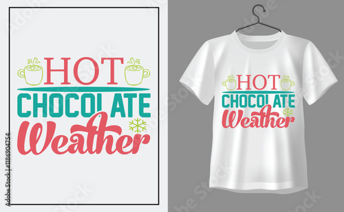 Hot chocolate t shirt design, t shirt design concept, t shirt design template
