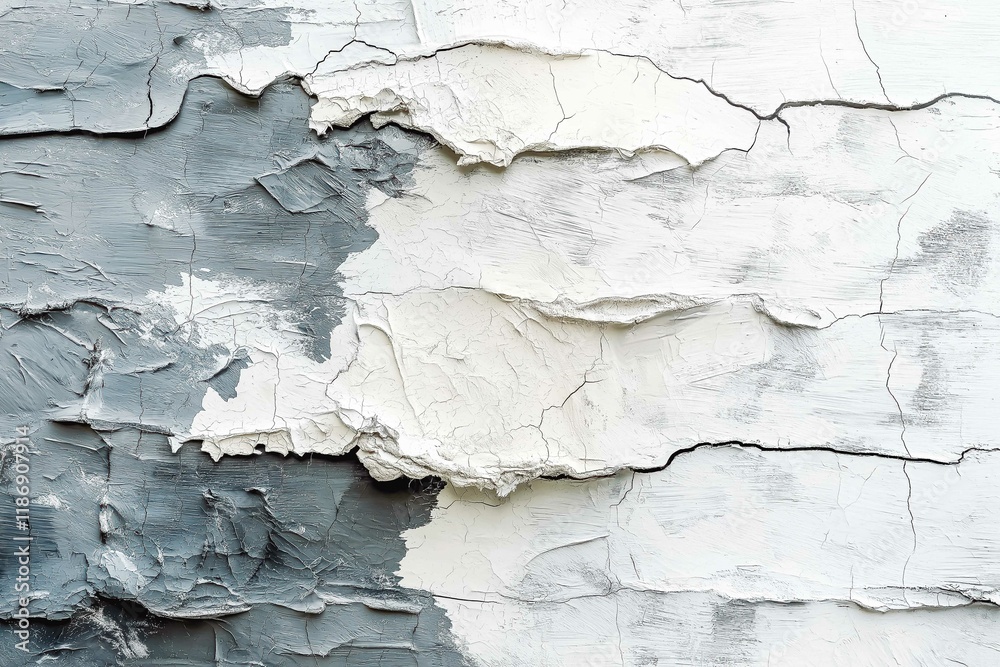 Obraz premium Abstract texture stained stucco, light gray, old White brick wall background Horizontal textures in the room, wallpapers
