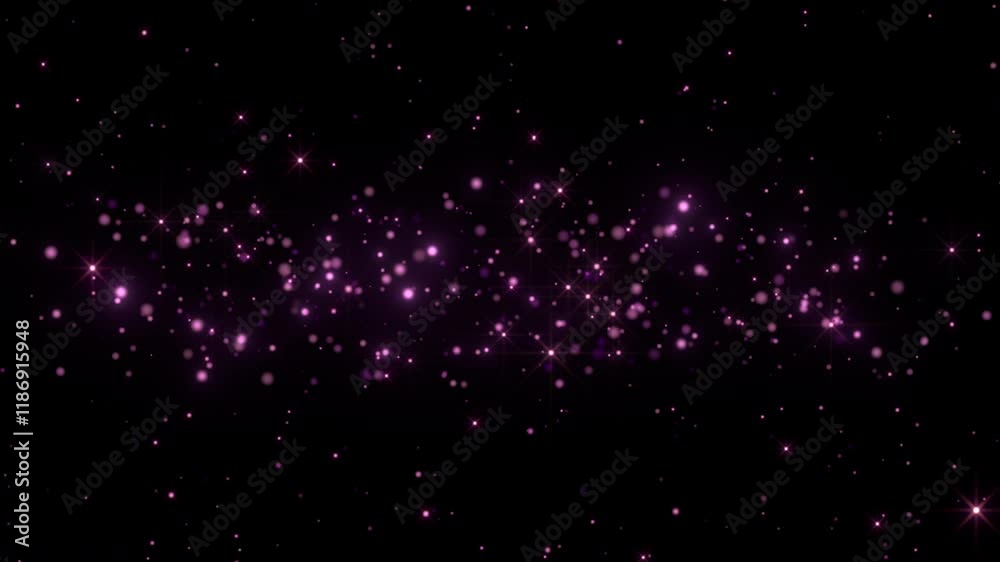 pink glittering black background loop footage