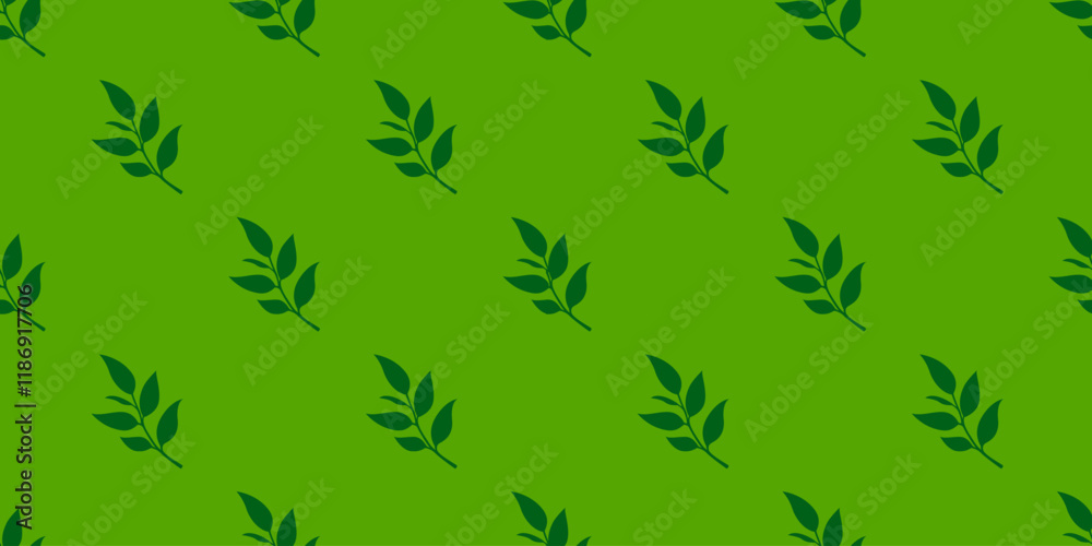 tea leaves pattern background. green leaves vector pattern background. Green tea leaf seamless pattern. silhouette leaf background. tea leaves pattern background. green leaves vector pattern background. Green tea leaf seamless pattern. silhouette leaf background.
