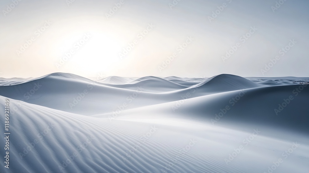 Serene Minimalistic Desert Landscape with Sand Dunes and Soft Sunrise Lighting for Perfect Tranquil Atmosphere : Generative AI Serene Minimalistic Desert Landscape with Sand Dunes and Soft Sunrise Lighting for Perfect Tranquil Atmosphere : Generative AI
