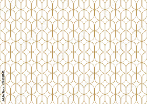 Art deco pattern with striped line and oval shape, vector illustration. pattern background.