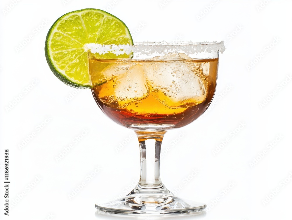 Refreshing mixed drink served in a margarita glass with lime and salt garnish at a festive gathering Refreshing mixed drink served in a margarita glass with lime and salt garnish at a festive gathering