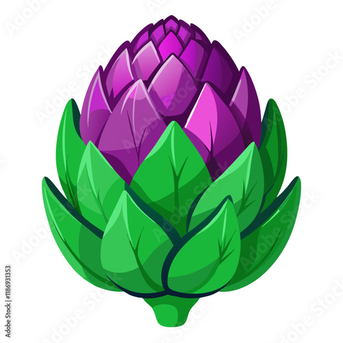 purple artichoke flower