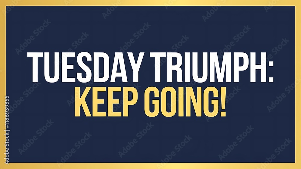 Tuesday Triumph Keep Going Motivational Poster Tuesday Triumph Keep Going Motivational Poster