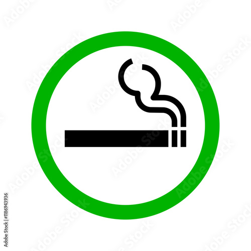 Smoking area sign