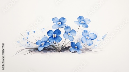 Blue Flowers Bouquet