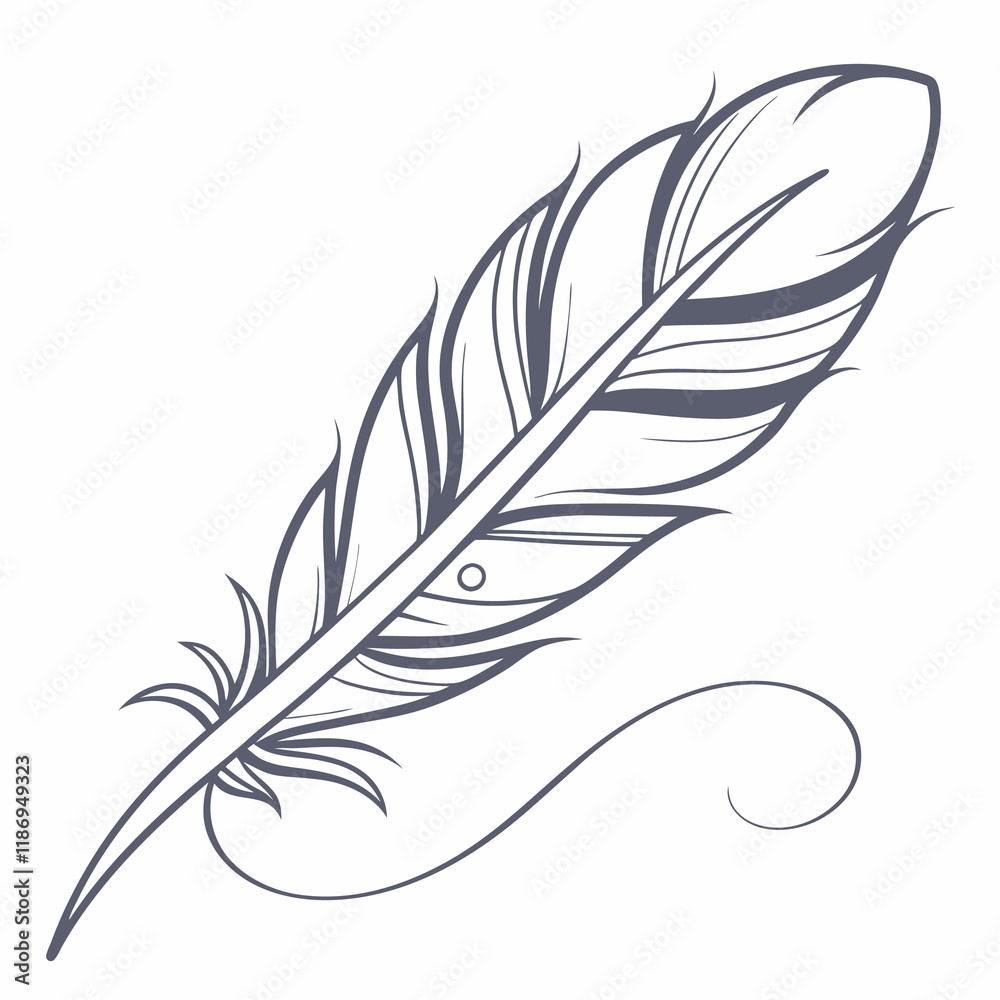 Obraz premium feather and ink