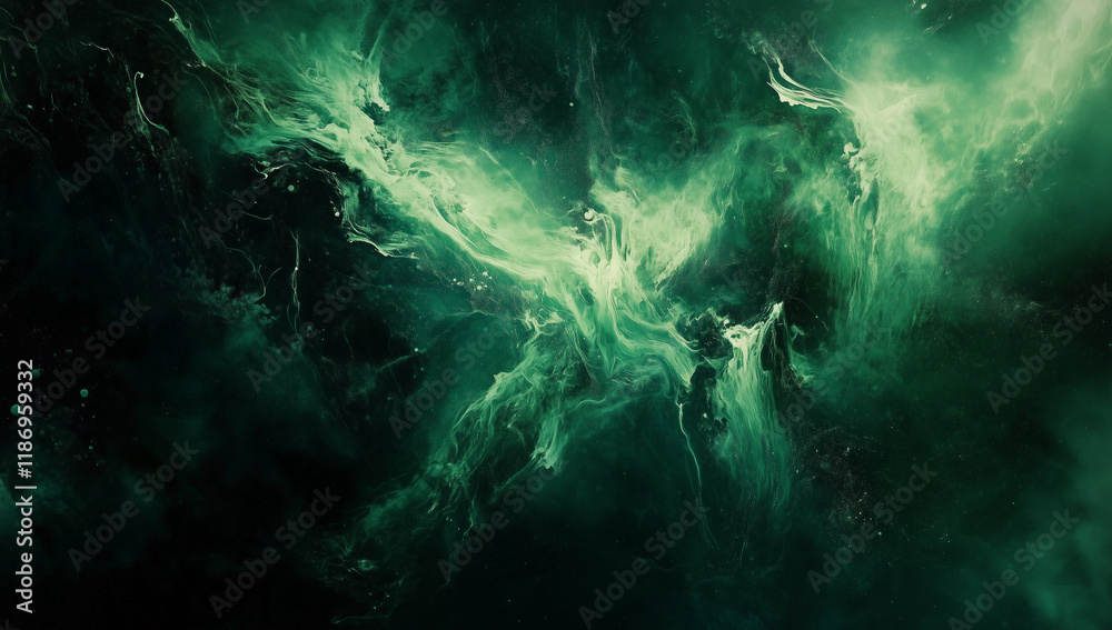 Deep green grunge background with copy space Deep green grunge background with copy space