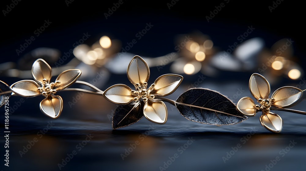 Fototapeta premium Serene Night with Stars and a Blue Background in High Resolution