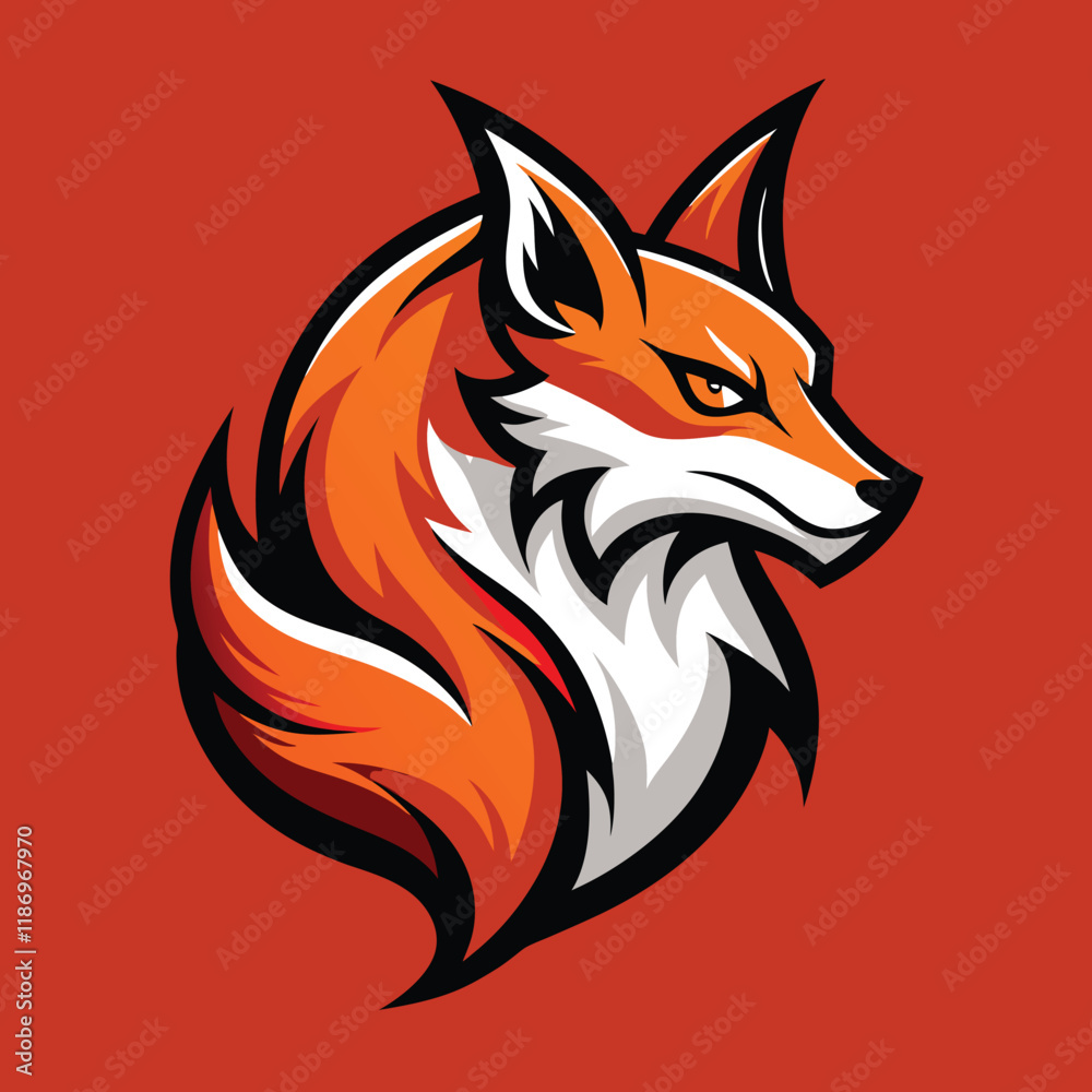 red fox illustration vector red fox illustration vector