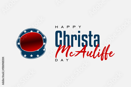 Canvas Print Christa McAuliffe Day Holiday Concept