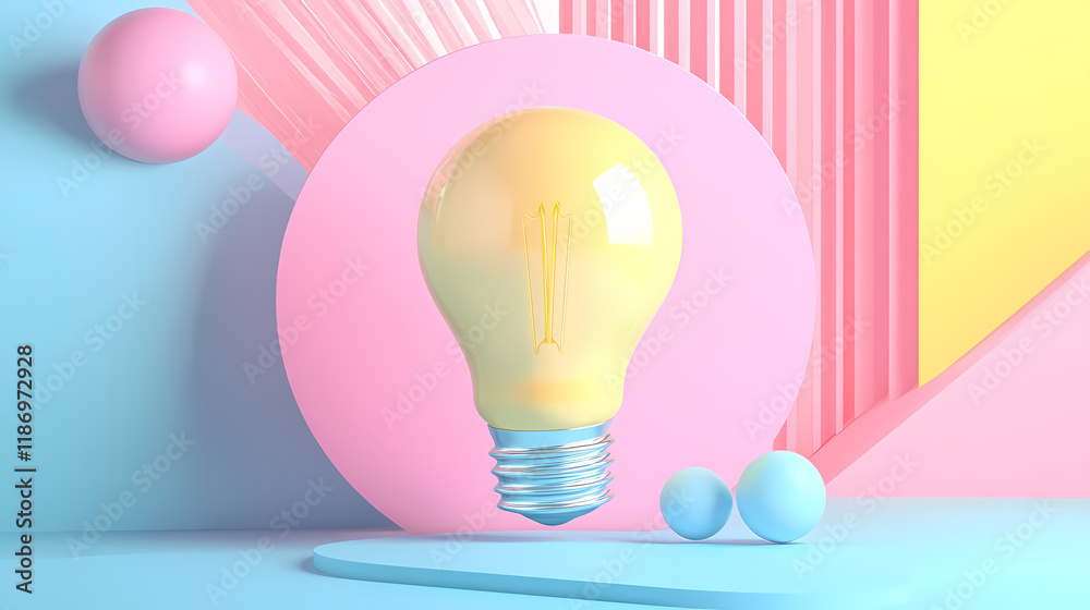 Did you know label colorful 3d graphic with light bulb inspiration. ai generated. Nightblaze. Illustration Did you know label colorful 3d graphic with light bulb inspiration. ai generated. Nightblaze. Illustration