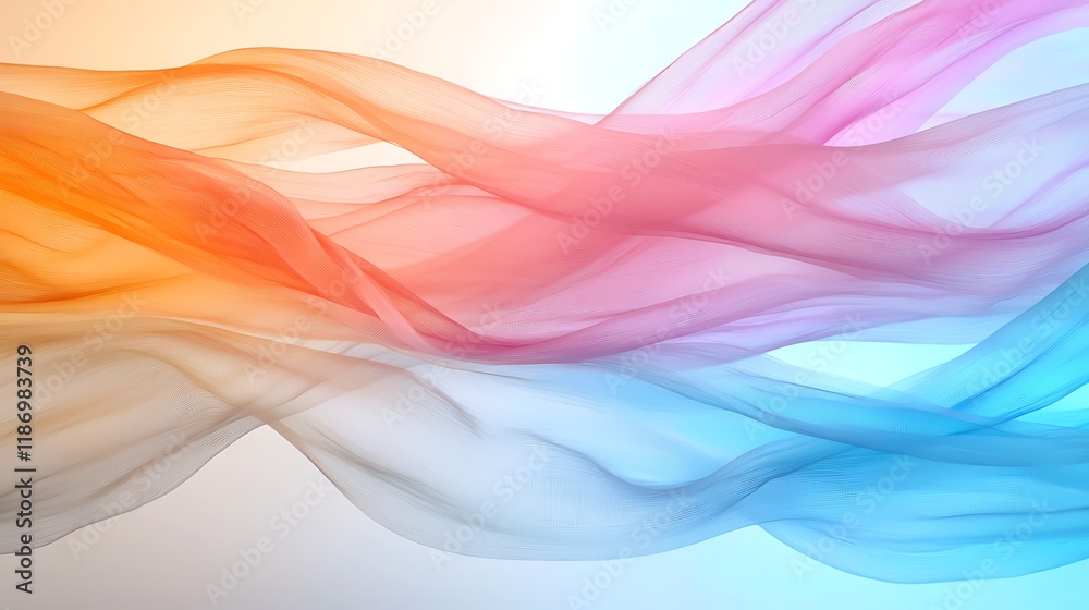 Abstract colorful flowing fabric waves. (1) Abstract colorful flowing fabric waves. (1)