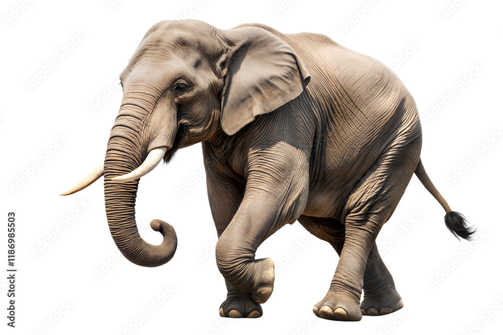 Obraz premium Walking Asian Elephant