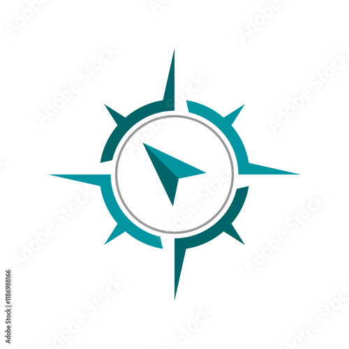 Compass. Compass icon. Compass logo vector. Compass icon vector design illustration. Compass logo design. Compass icon simple sign.