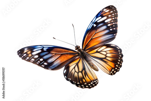 Beautiful Butterfly on Black Background