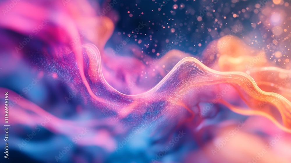 Obraz premium Digital background perfect for tech processes, neural networks, artificial intelligence, data transfer and security, ai generated background for digital storage, multimedia presentations