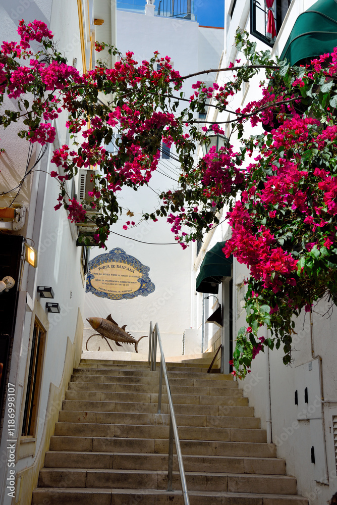 Fototapeta premium the historic center of albufeira algarve portugal