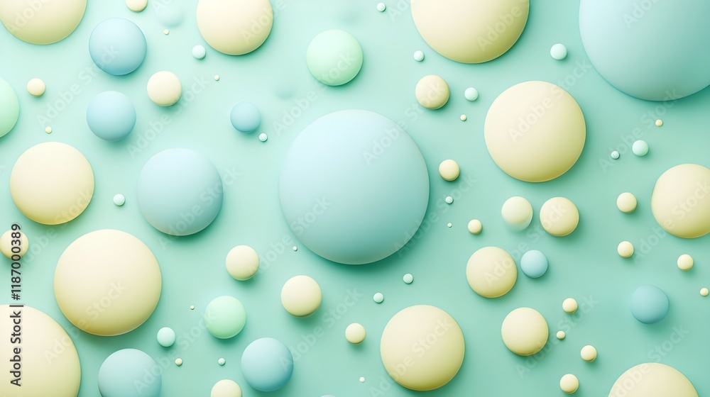 Overlapping Circles in Pale Yellow and Soft Green Background Design Overlapping Circles in Pale Yellow and Soft Green Background Design