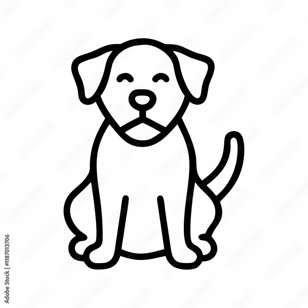 Fototapeta premium dog with bone