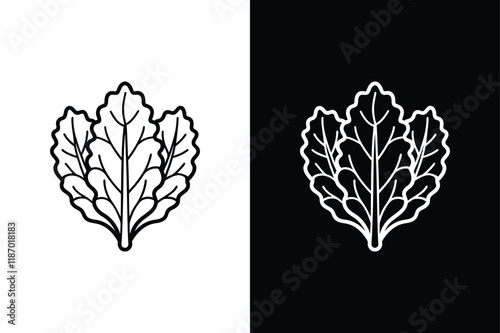 Brussels sprout icon vector on White Background ,Vector Art Illustration on white background.