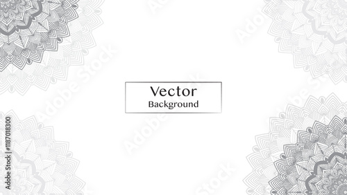 Round mandala on colorfull gradient background. Translucent mesh pattern in the form of a mandala. Mandala with floral patterns. Pastel Yoga template. Gradient background with round mandala.