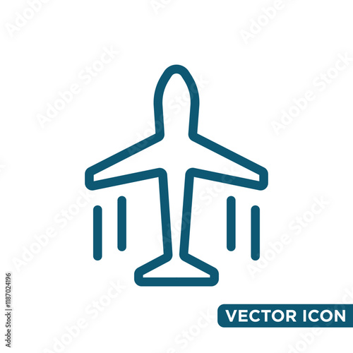 Simple Plane Icon Design Template 