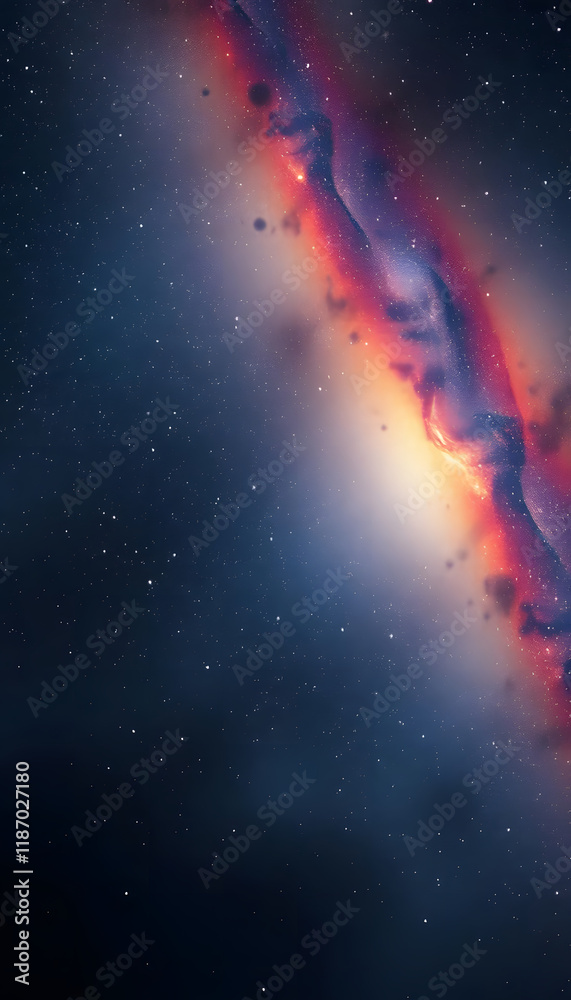 Obraz premium Enchanted Twilight: Mystical Forests and Celestial Reflections