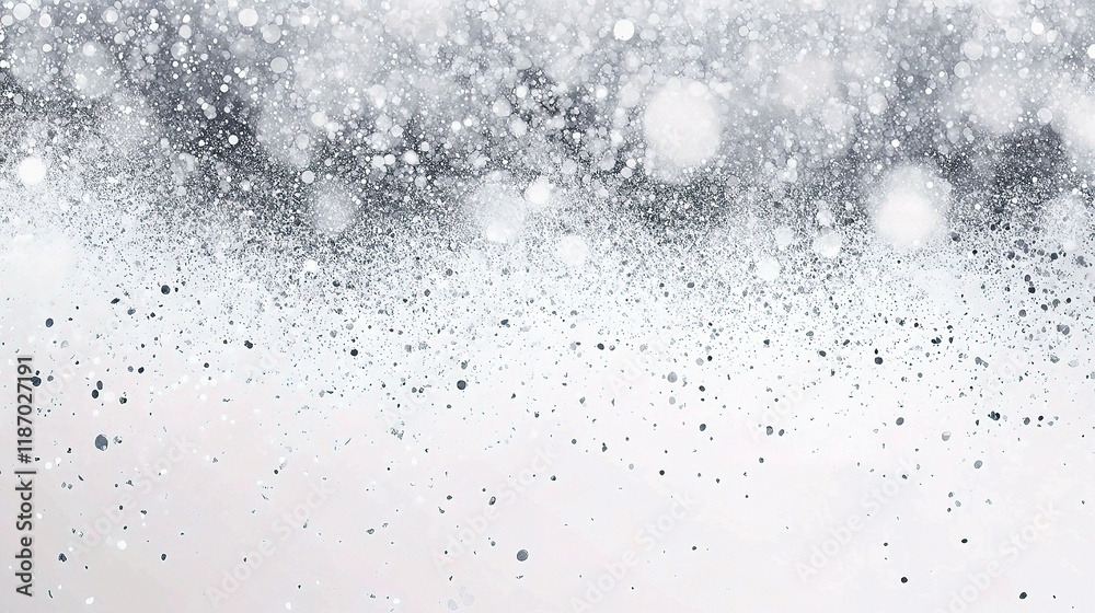 Fototapeta premium Gray and White Seamless Particle Flow Background for Textures