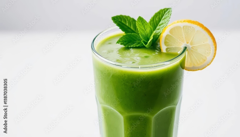 Refreshing Green Smoothie with Lemon and Mint Refreshing Green Smoothie with Lemon and Mint