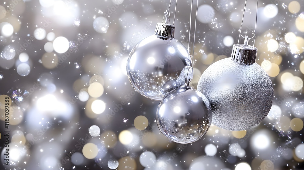 Elegant Silver Dots Background with Luxurious Ornaments and Dazzling Light Elegant Silver Dots Background with Luxurious Ornaments and Dazzling Light
