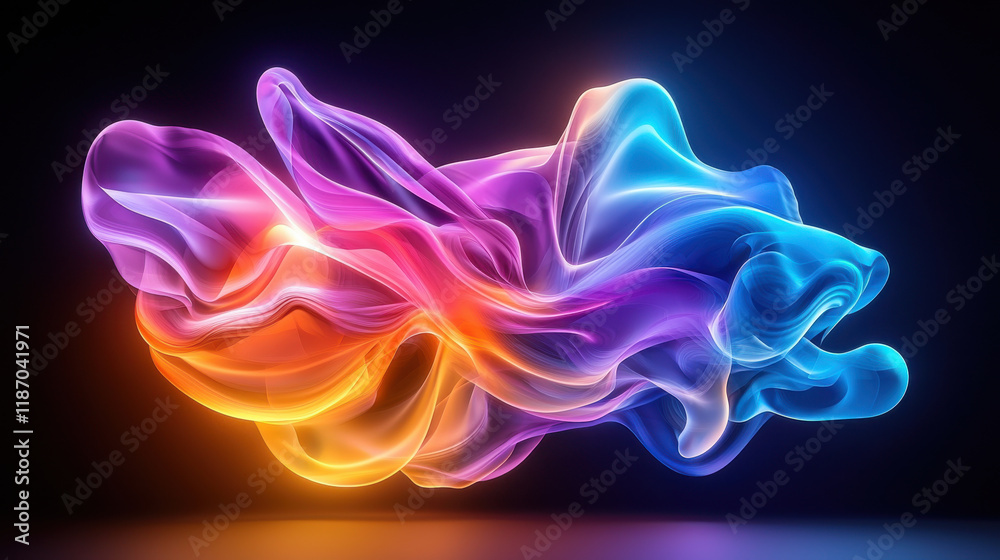 fluid and ethereal abstract image where colors melt in vibrant hues, creating mesmerizing visual experience. interplay of light and color evokes sense of wonder and creativity fluid and ethereal abstract image where colors melt in vibrant hues, creating mesmerizing visual experience. interplay of light and color evokes sense of wonder and creativity