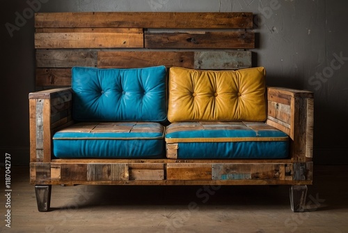 Stylish upcycled furniture and decor crafted from reclaimed wood, adding character and sustainability to the home