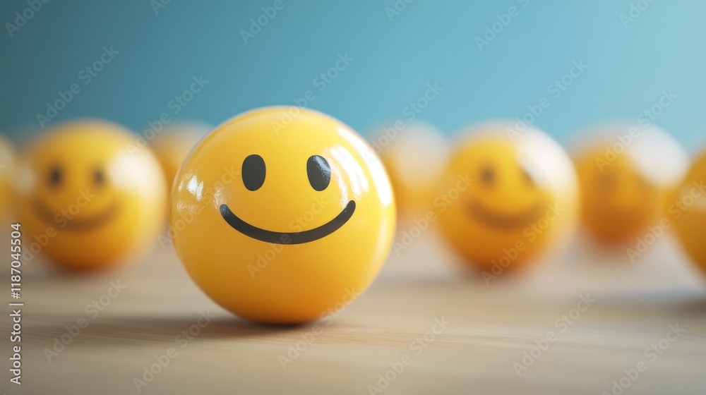 Smiling Yellow Spheres: A Visual Representation of Happiness and Positivity Smiling Yellow Spheres: A Visual Representation of Happiness and Positivity