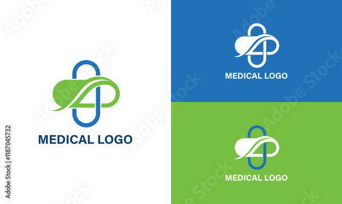 Medical logo for wellness and medical company