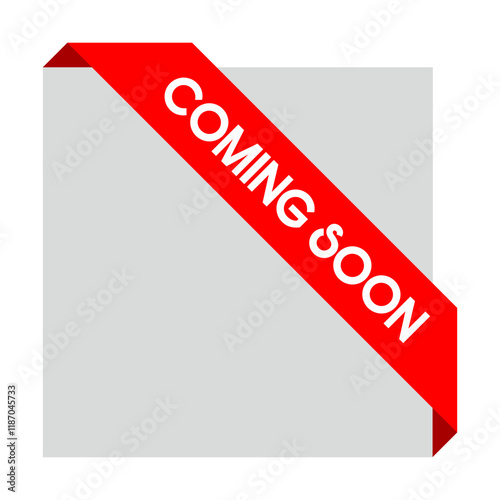 Coming Soon Text Element in Minimalist Style