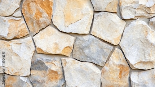 Textured Cream and Beige Stone Wall Background for Interior Design or Construction Projects