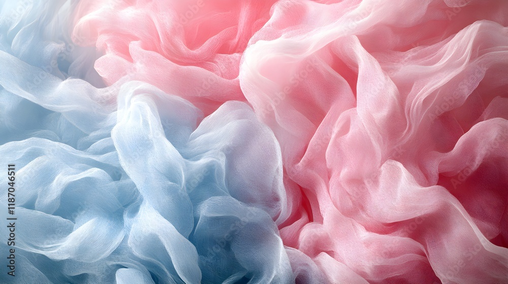 Fototapeta premium Playful Abstract Design with Pastel Hues and Brush Strokes