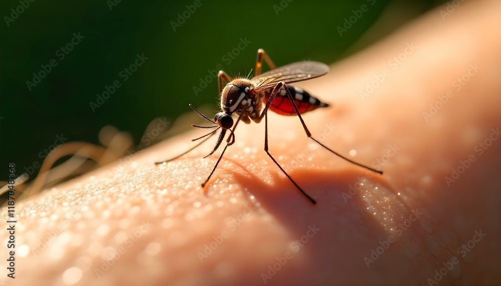 Close-Up Mosquito Bite Close-Up Mosquito Bite