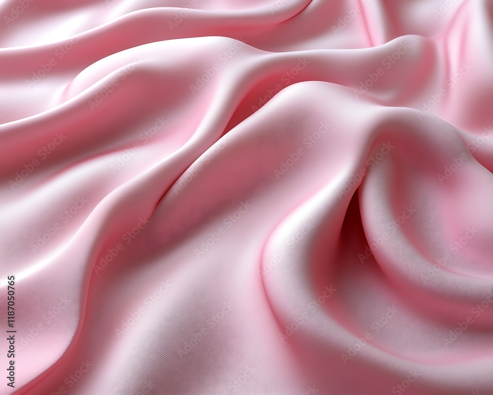 Soft pink silk fabric with flowing drapes and folds. Soft pink silk fabric with flowing drapes and folds.