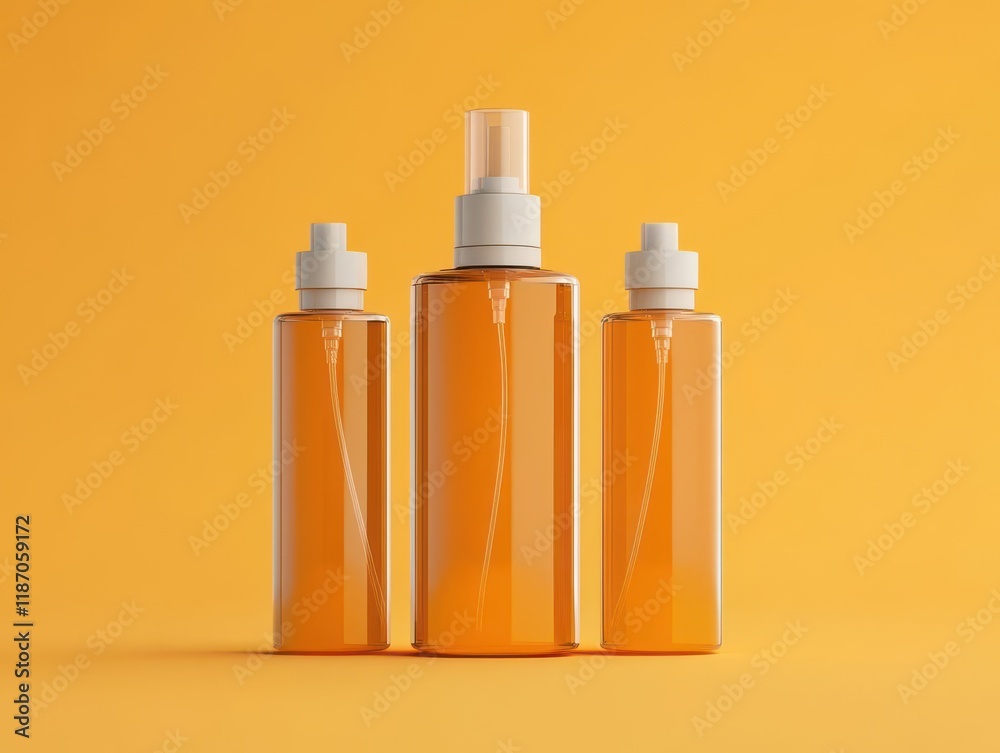 Design a captivating spray bottle illustration, showcasing a modern and sleek look, using digital techniques for a photorealistic finish Design a captivating spray bottle illustration, showcasing a modern and sleek look, using digital techniques for a photorealistic finish