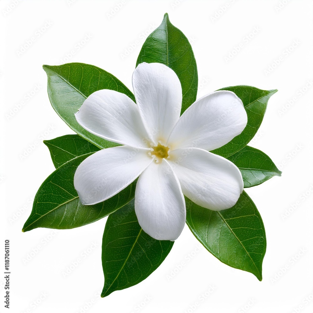 Fototapeta premium white frangipani flower