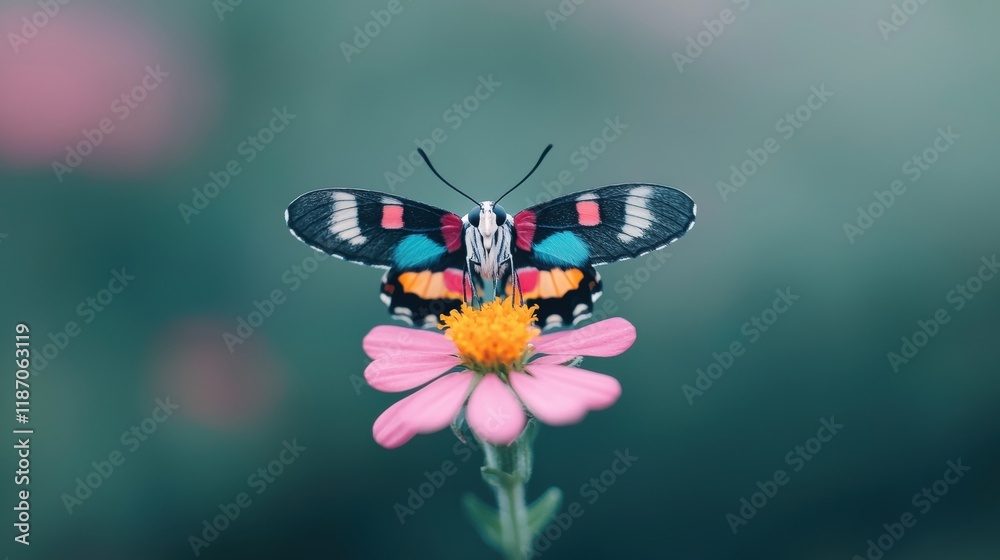A colorful butterfly perched on a flower, capturing the beauty and diversity of the natural world. A colorful butterfly perched on a flower, capturing the beauty and diversity of the natural world.