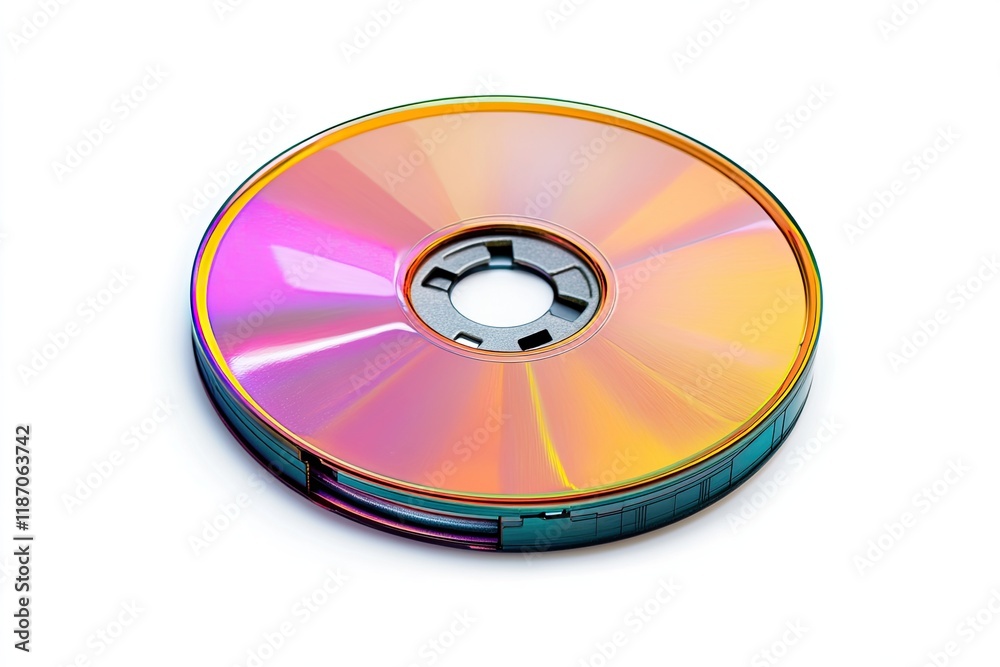 Compact disk isolated on white background Compact disk isolated on white background