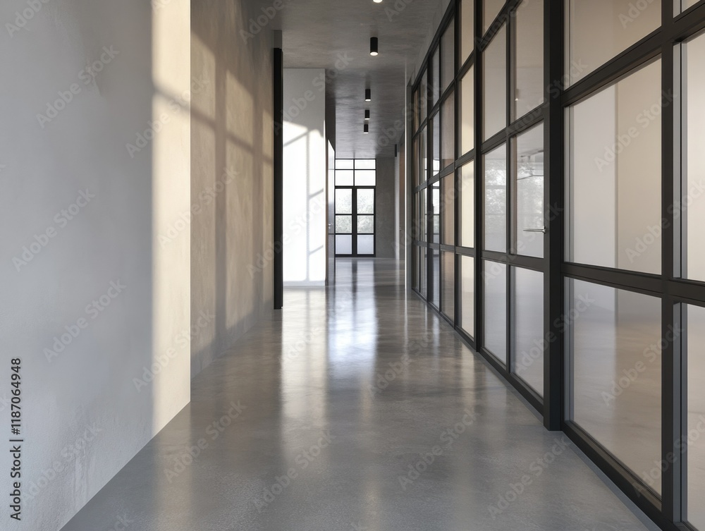 Obraz premium Modern Office Hallway