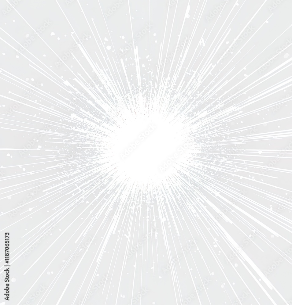 Obraz premium White Radial Burst