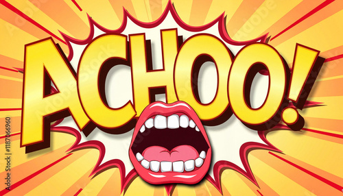 A loud mouth shouting 