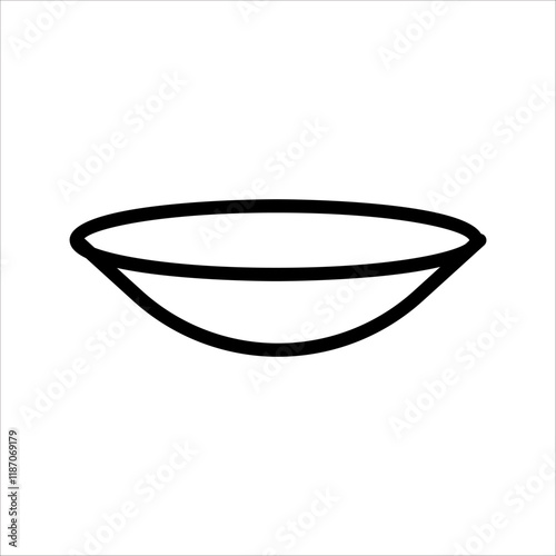 PrintRestaurant icon isolated vector illustration. Plate of food icon vector, with white background