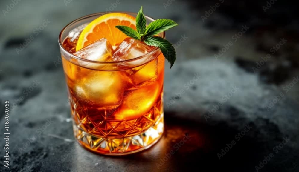 Refreshing Aperol Spritz Cocktail with Orange and Mint Refreshing Aperol Spritz Cocktail with Orange and Mint